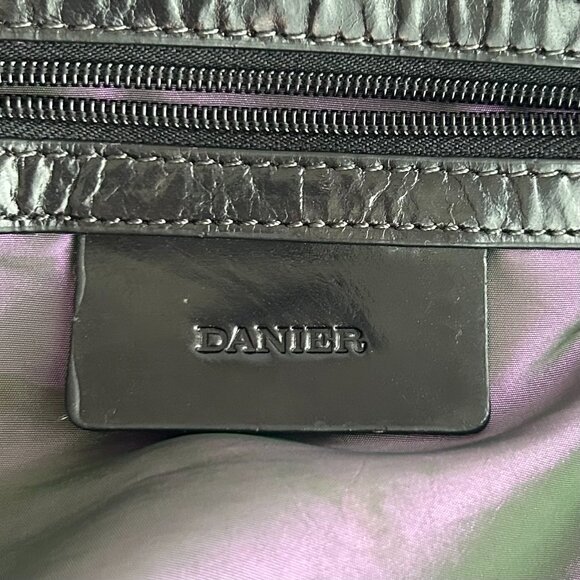 Vintage Danier Leather Hobo Shoulder Bag in Black - Picture 12 of 14